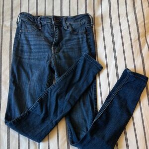 Hollister Dark Wash High Rise Jeggings